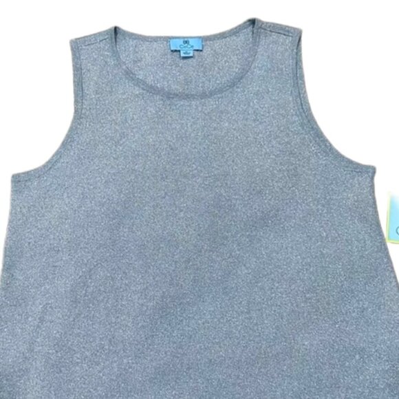 NWT CeCe Light Blue Sleeveless Tank Top XL Pullover Casual Versatile Blouse - Picture 4 of 9